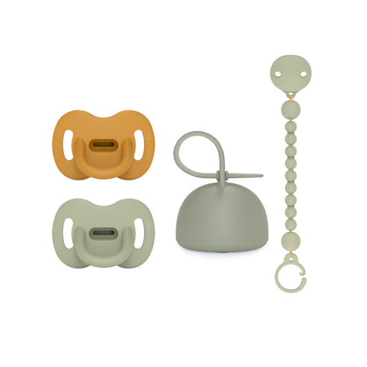 Color Essence Pacifier Set Jungle Green