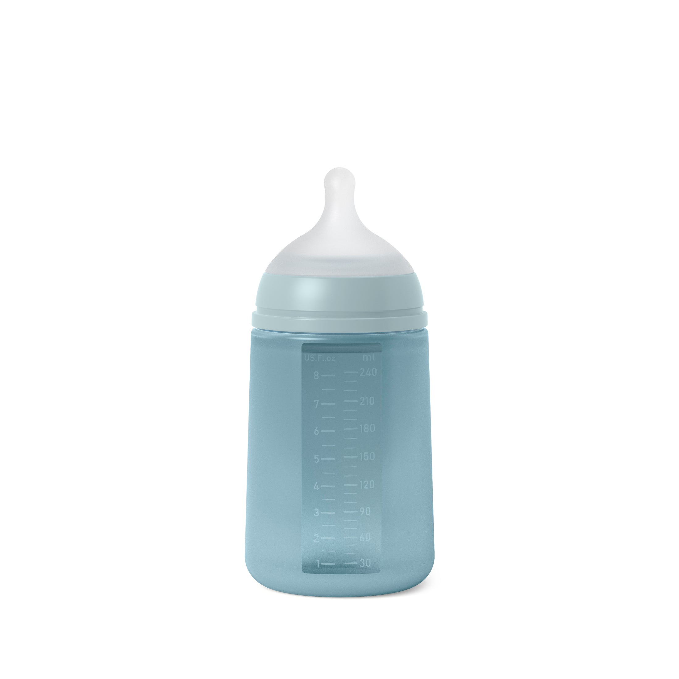 Suavinex Color Essence 8oz Silicone Bottle, Medium Flow
