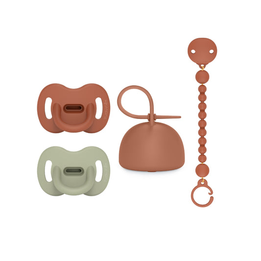 Color Essence Pacifier Set Sunset Orange