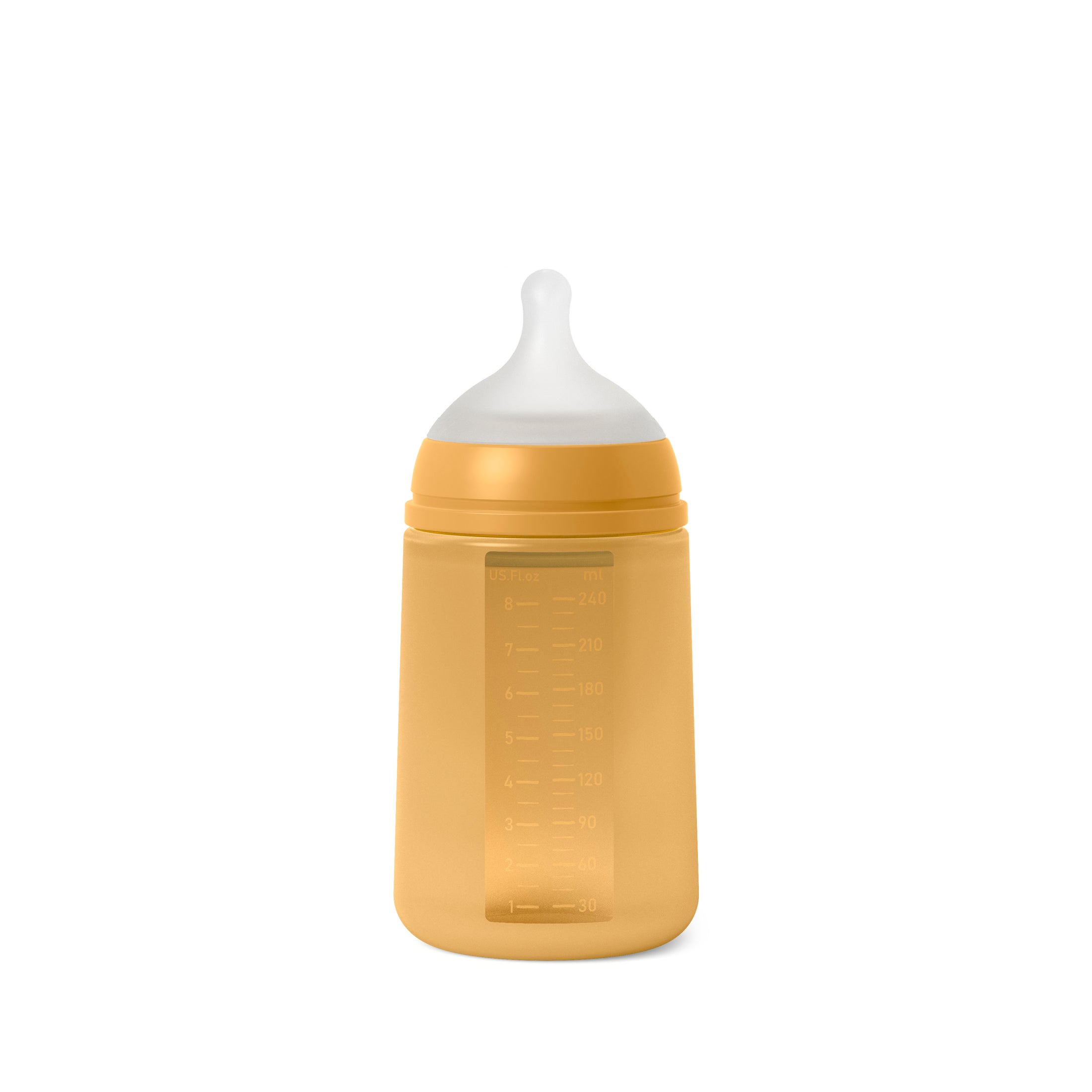Suavinex Color Essence 8oz Silicone Bottle, Medium Flow