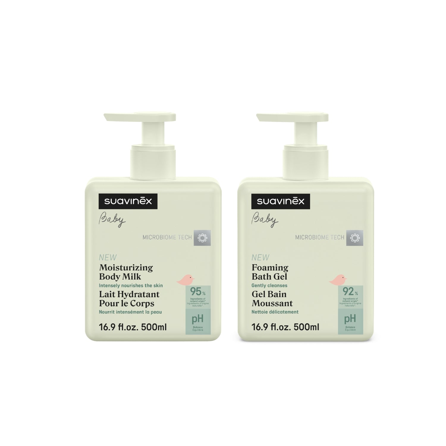 Suavinex Moisturizing Body Milk & Foaming Bath Gel Set