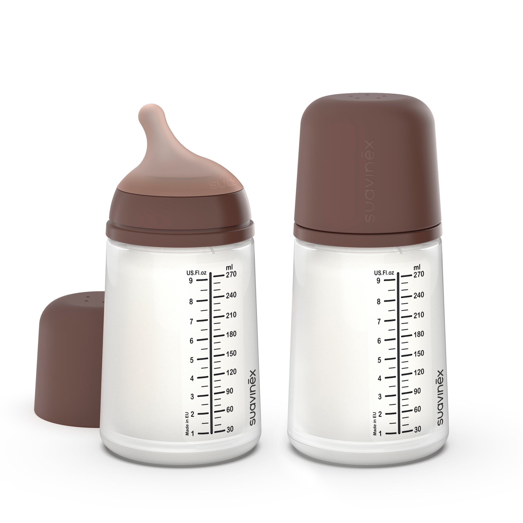 Suavinex Anti-Colic Baby Bottle Zero.ZeroTM - 270 ml - Medium Flow from 6  Months unisex (bambini)