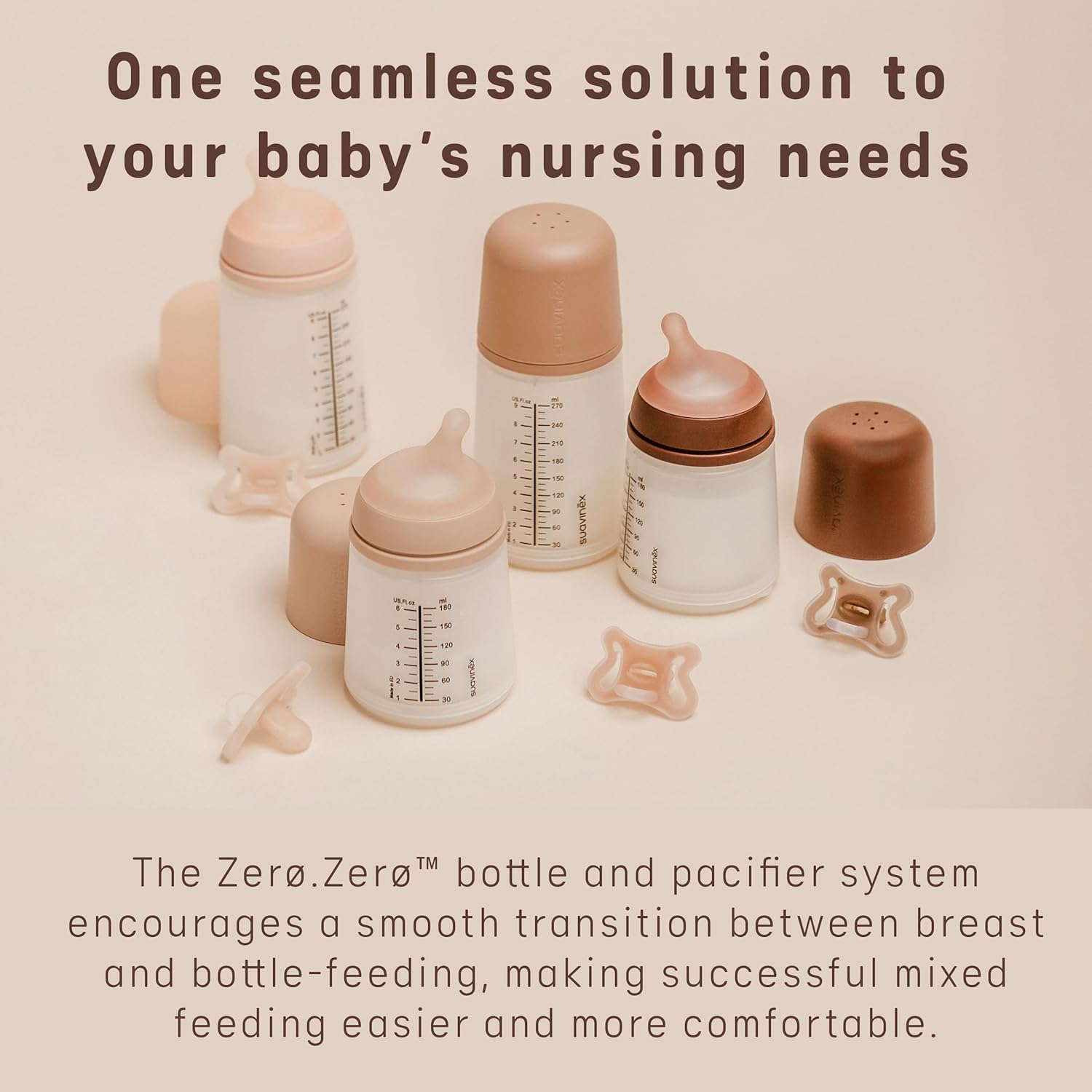 Suavinex Zerø.Zerø™ Newborn Starter Set with Bottle & Pacifier