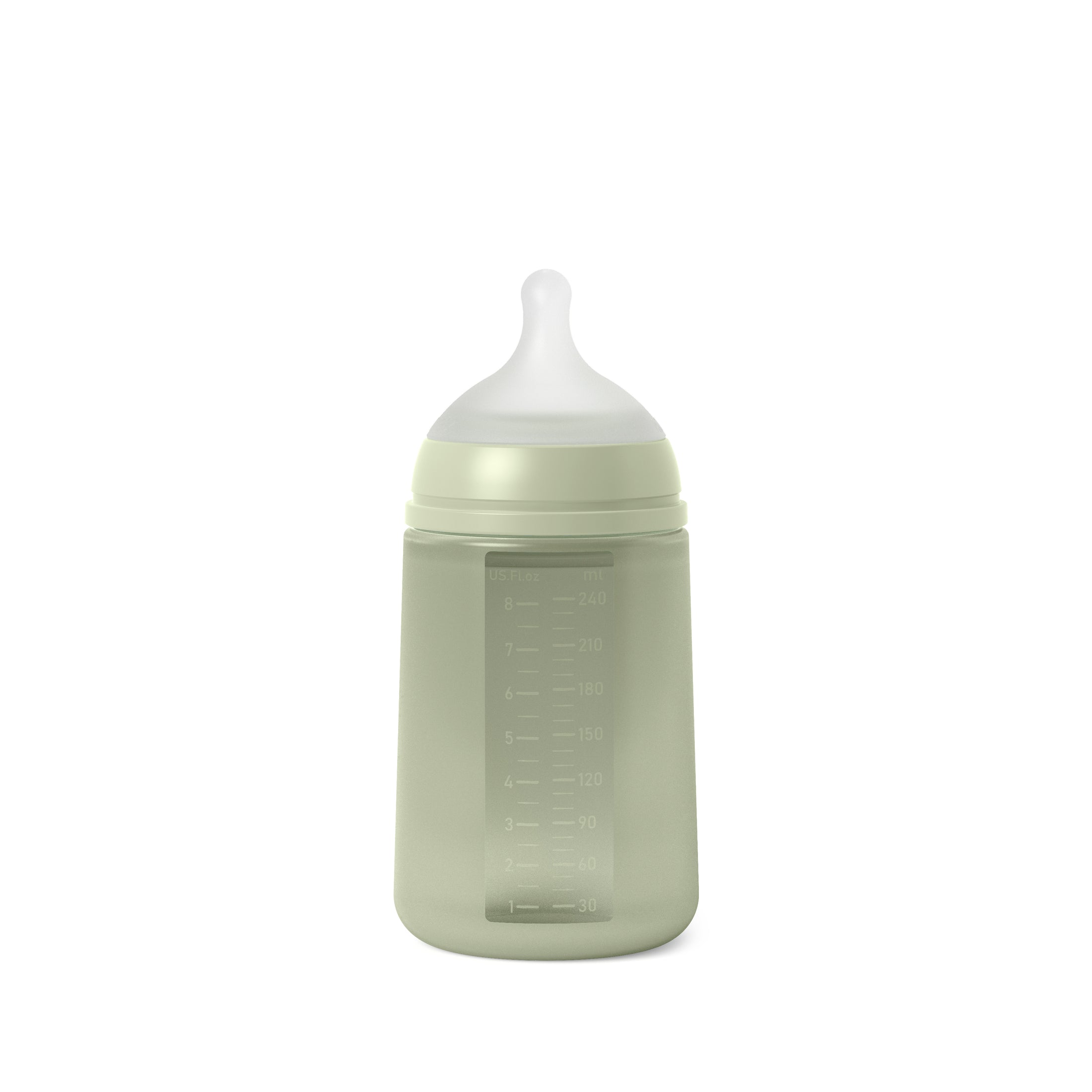 Suavinex Color Essence 8oz Silicone Bottle, Medium Flow